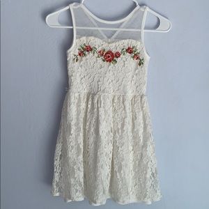 Blush by Us Angels Rose embroidered dress